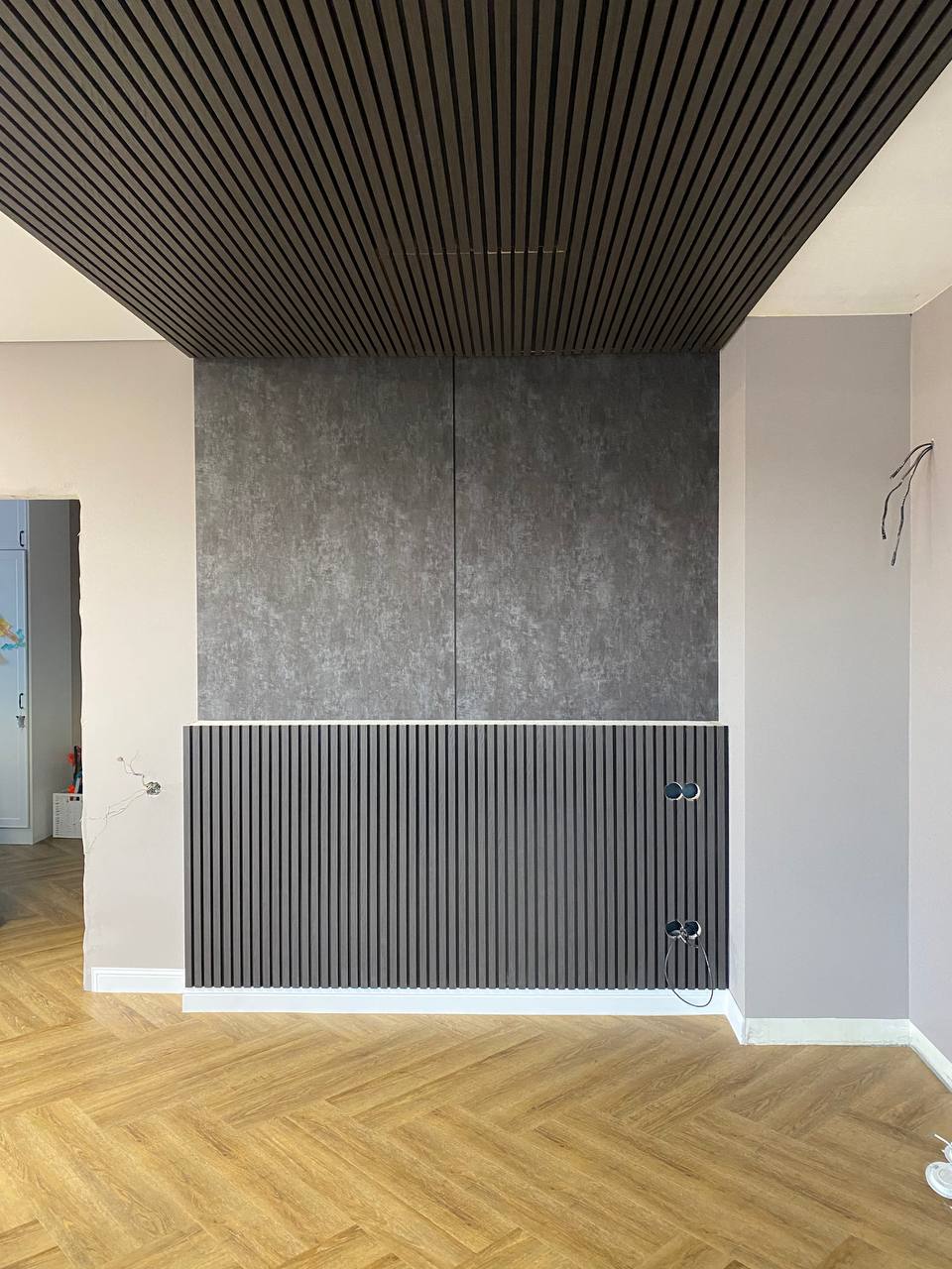 Бамбуковые стеновые панели Бетон