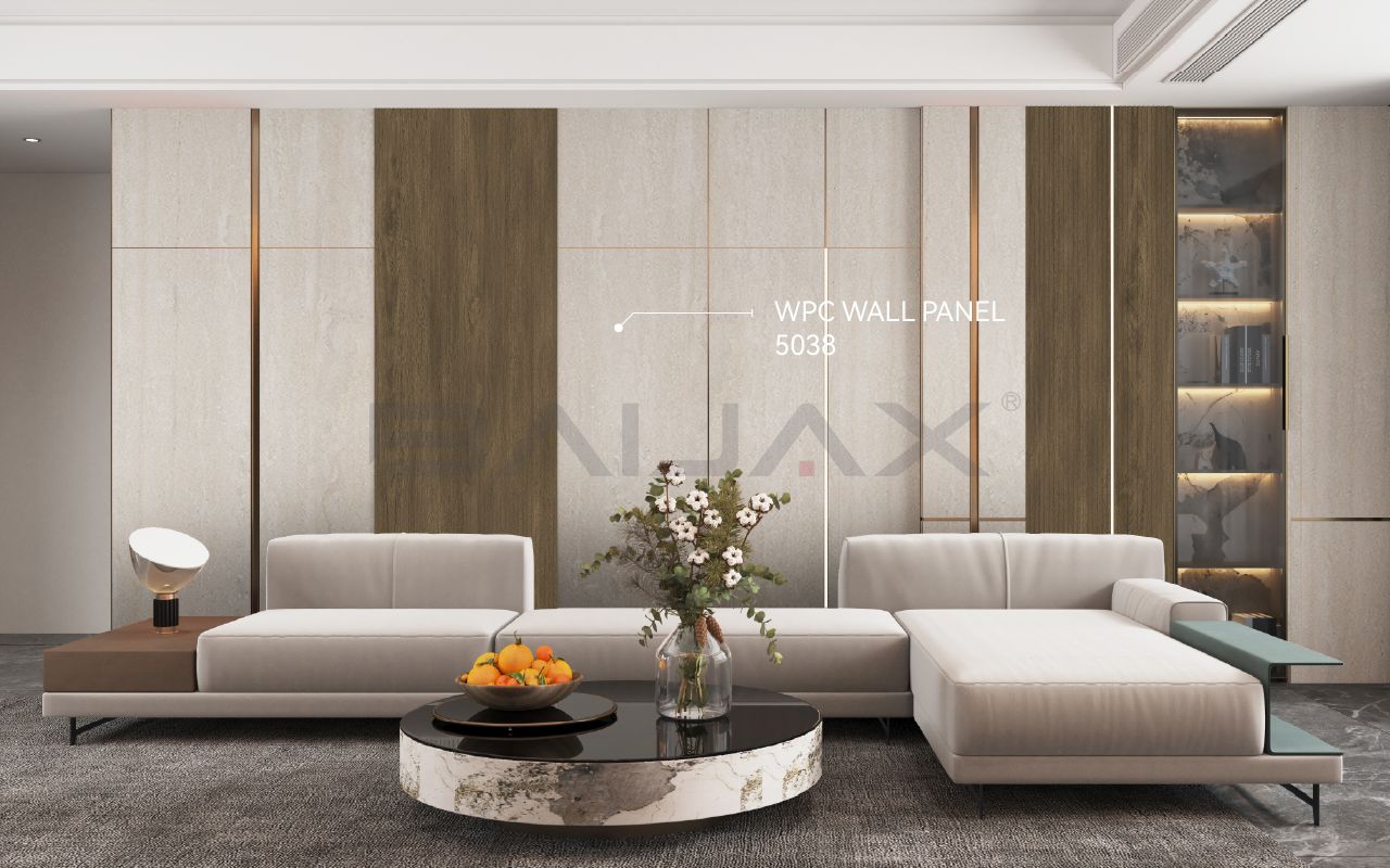 Бамбуковые стеновые панели Травертин